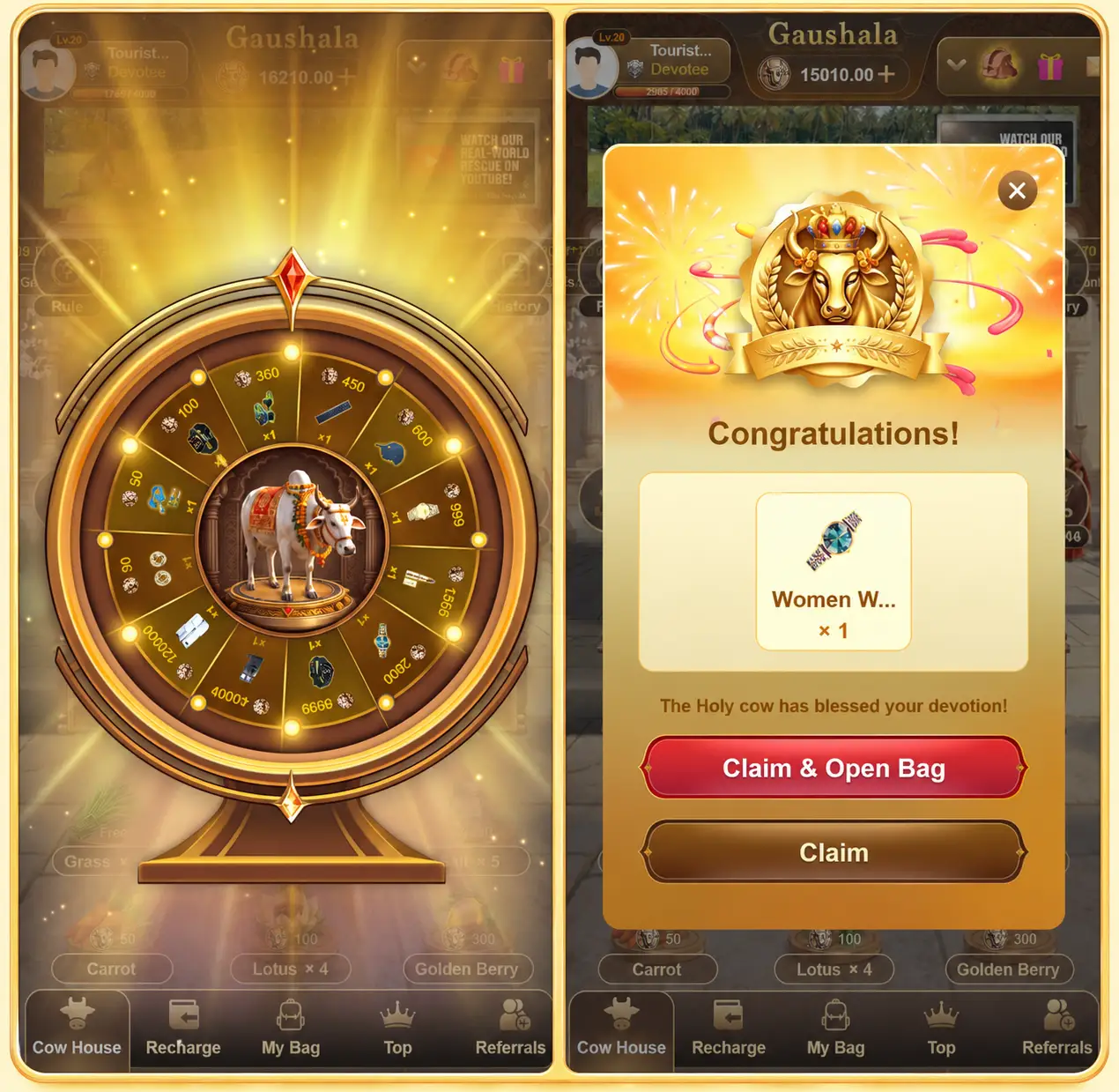 Spin the Cowaa prize wheel iPhone guaranteed win